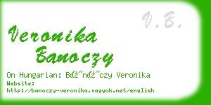 veronika banoczy business card